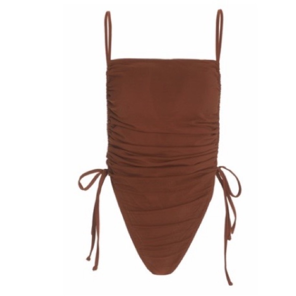 Andrea Iyamah Adan Ruched One-Piece Swimsuit